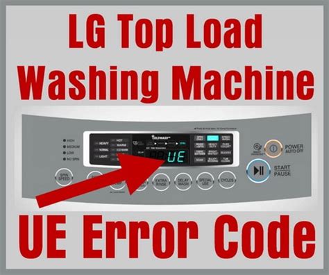 ue lg washer code|UE Error Code On LG Washer